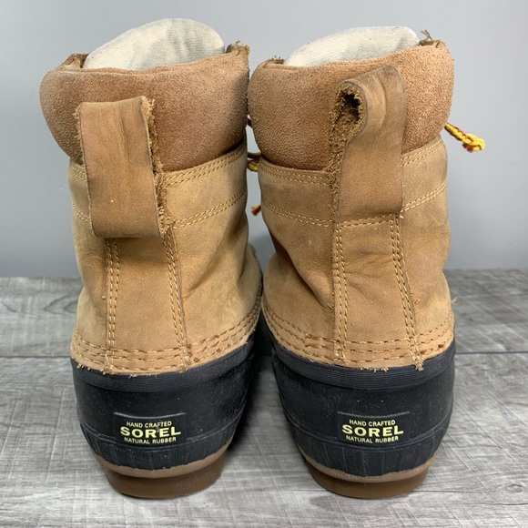 Sorel NM2575 Sorel Men's Cheyanne II Lace Up Duck Men’s Leather Boots Size 8 - Picture 5 of 9